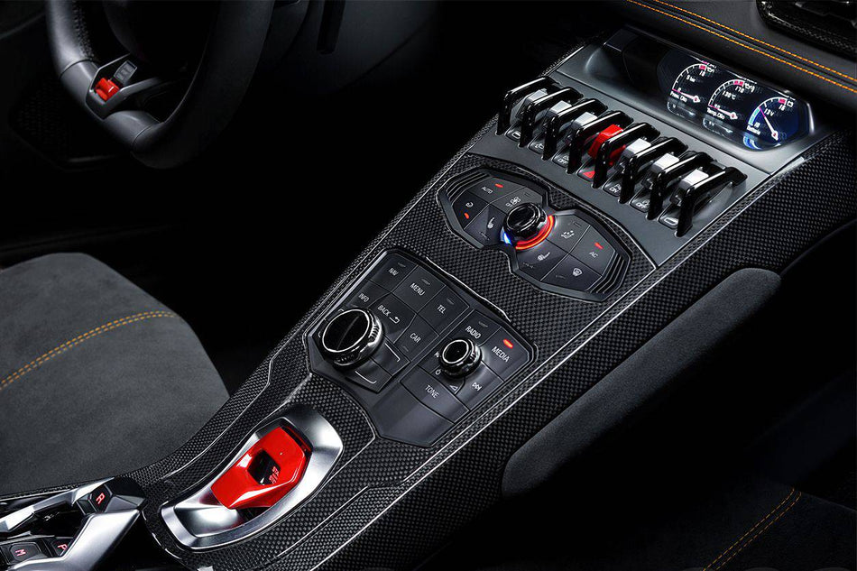 2015-2019 Lamborghini Huracan LP610 & LP580 OEM Style Autoclave Carbon Fiber Center Console Tunnel - Carbonado