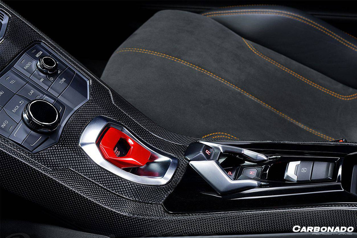 2015-2019 Lamborghini Huracan LP610 & LP580 OEM Style Autoclave Carbon Fiber Center Console Tunnel - Carbonado