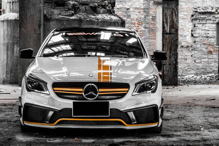 2013-2016 Mercedes Benz W117 CLA Class WD Style Front Bumper w/led - Carbonado