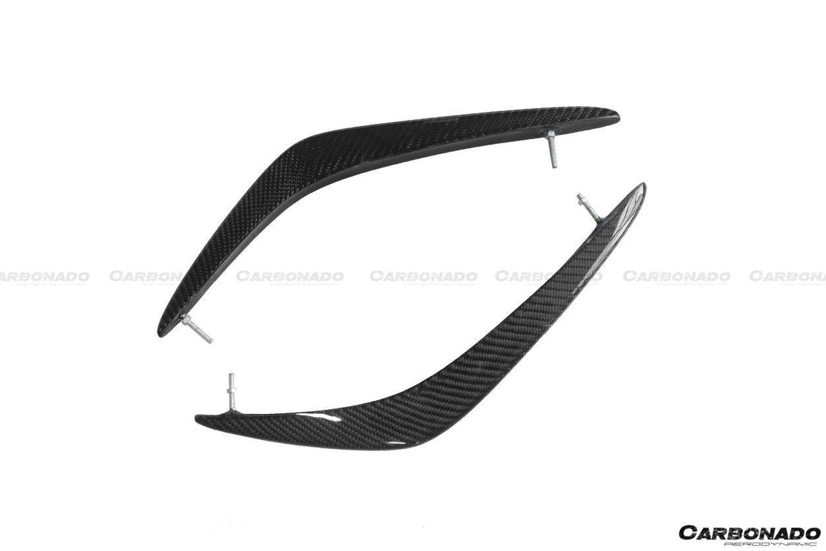 2008-2011 Nissan GTR R35 CBA Carbon Fiber Front Canards - Carbonado