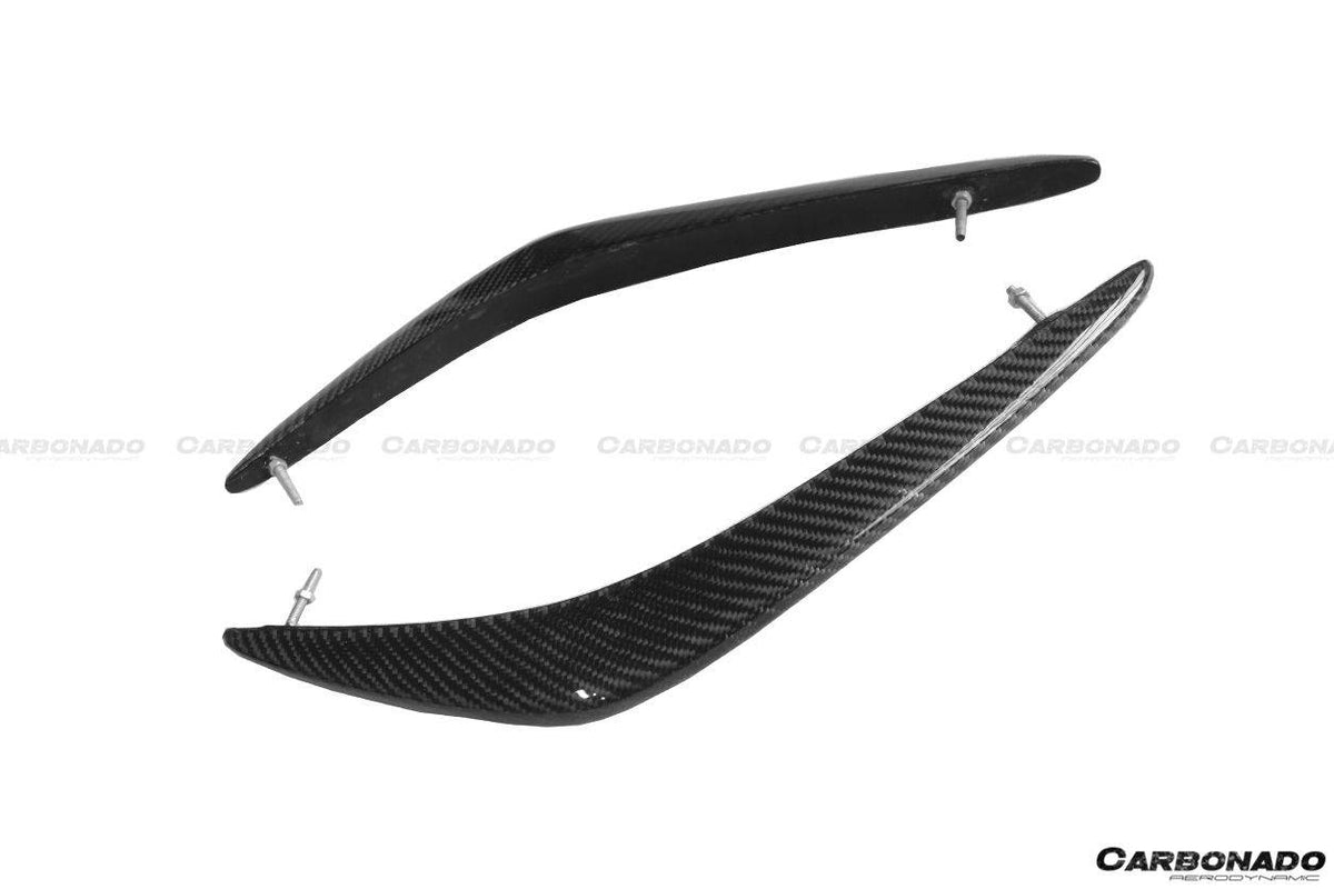 2008-2011 Nissan GTR R35 CBA Carbon Fiber Front Canards - Carbonado Aero