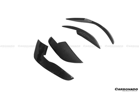 2013-2018 Audi RS6 C7 Avant BS Style Front Bumper Canards - Carbonado Aero