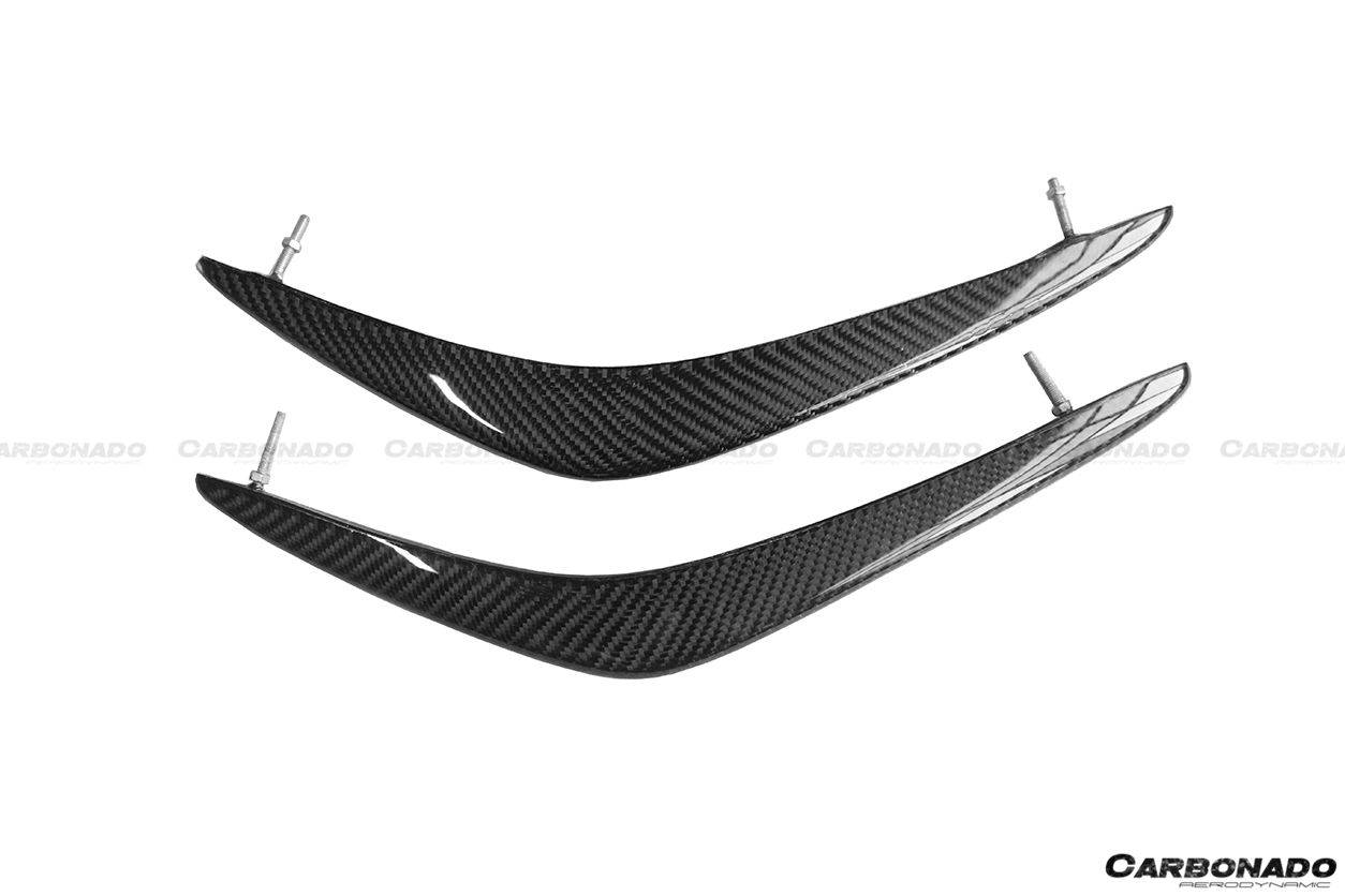 2008-2011 Nissan GTR R35 CBA Carbon Fiber Front Canards - Carbonado Aero