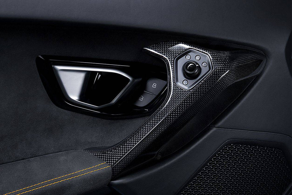 2015-2019 Lamborghini Huracan LP610/LP580 OEM Style Autoclave Carbon Fiber Door Handle - Carbonado