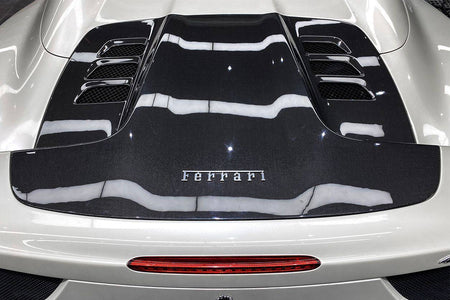 2010-2015 Ferrari 458 Spyder Style Double Carbon Fiber Engien Hood Trunk - Carbonado