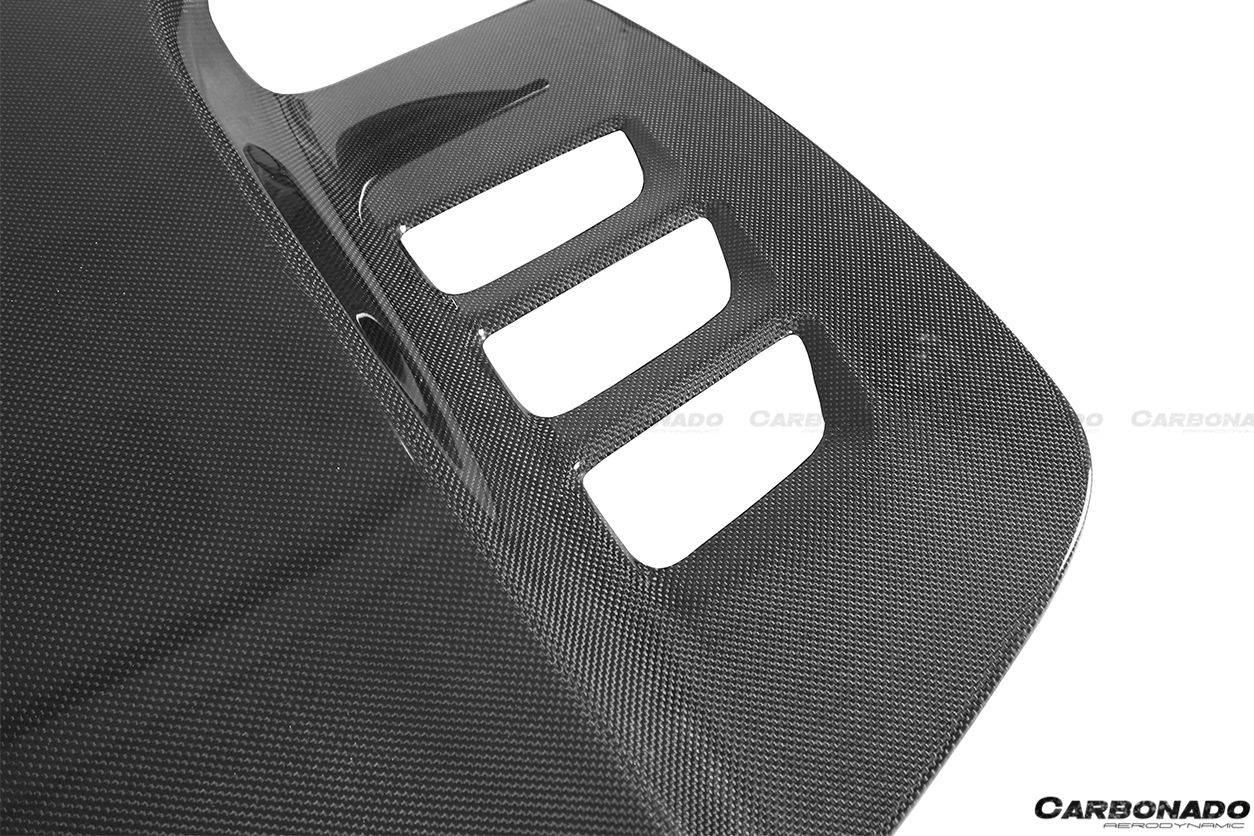 2010-2015 Ferrari 458 Spyder Style Double Carbon Fiber Engien Hood Trunk - Carbonado Aero