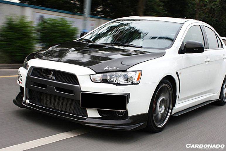2008-2016 Mitsubishi Evolution10 BS Style Carbon Fiber Front Lip