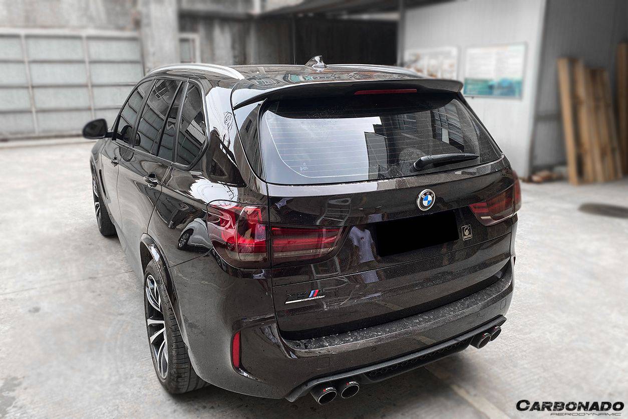 2014-2018 BMW X5 F15 VS Style Carbon Fiber Roof Spoiler - Carbonado Aero