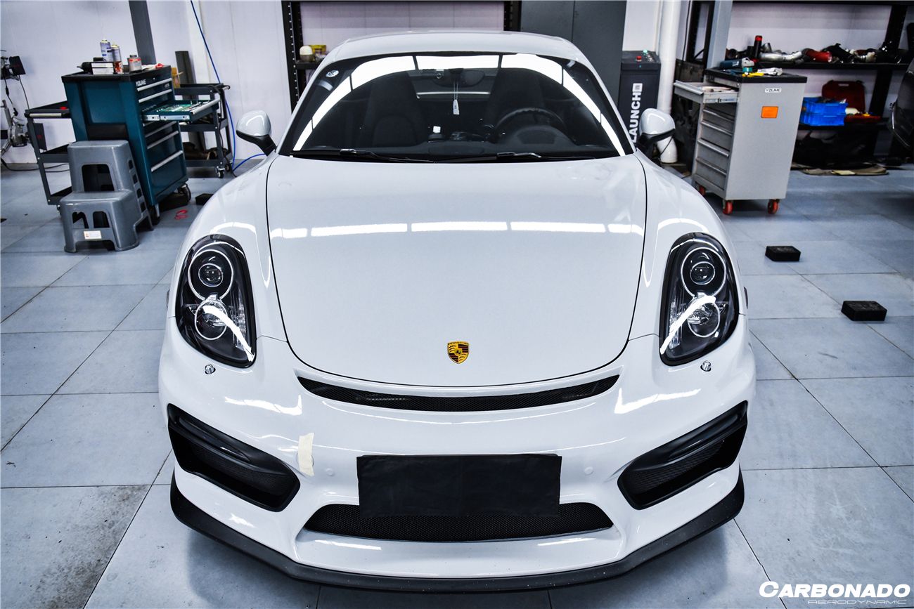 2012-2016 Porsche 981 Boxster/Cayman GT4 Style Front Bumper - Carbonado Aero