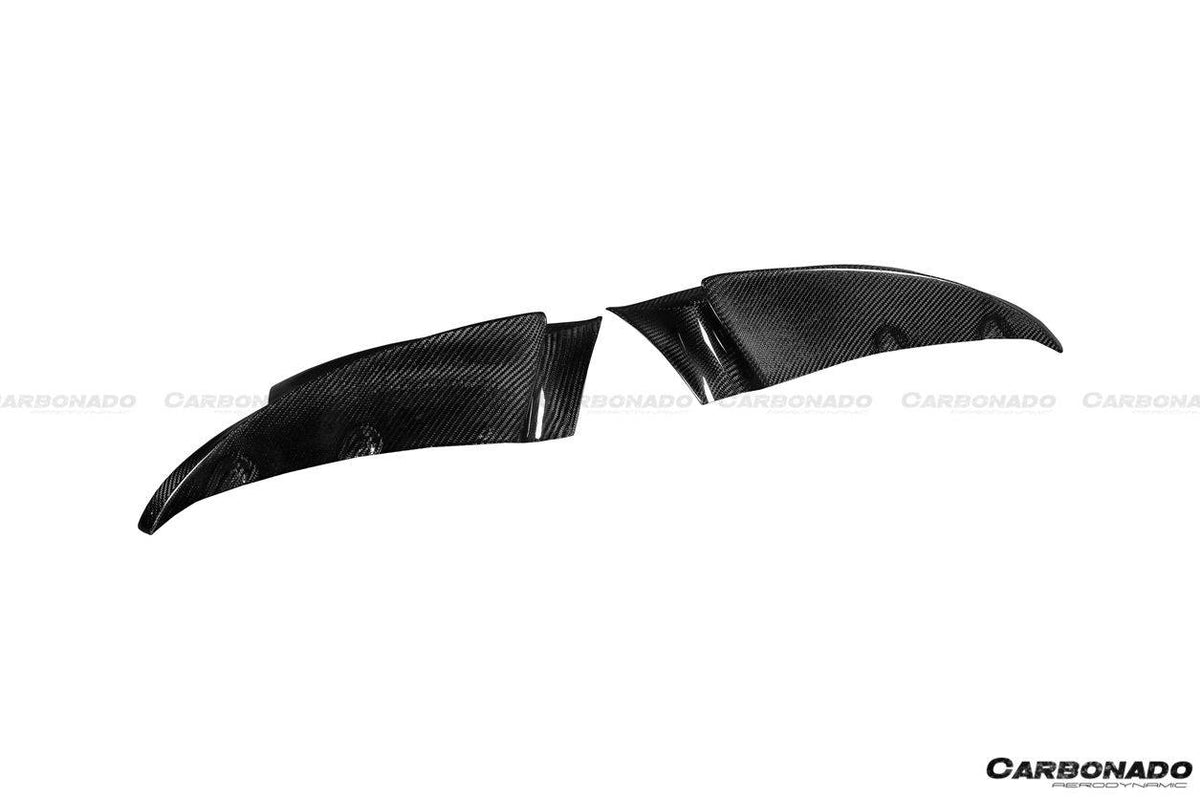 2008-2012 BMW M3 E90/E92/E93 MP Style Carbon Fiber Lip Splitters - Carbonado Aero