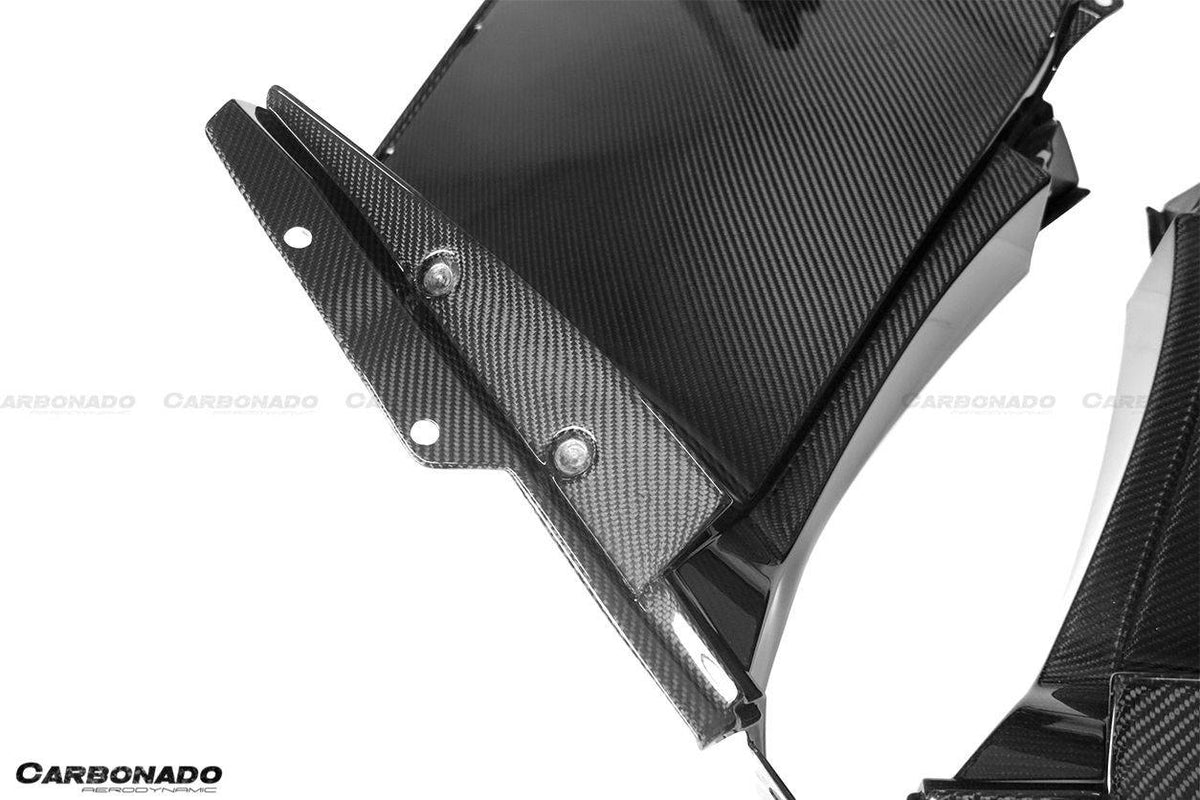 2011-2016 Lamborghini Aventador LP700 Coupe OEM Style Carbon Fiber Quarter Panel Fender Vent Inside - Carbonado Aero