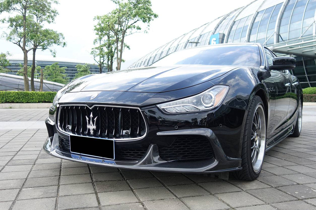 2014-2017 Maserati Ghibli EPC Style Front Lip - Carbonado