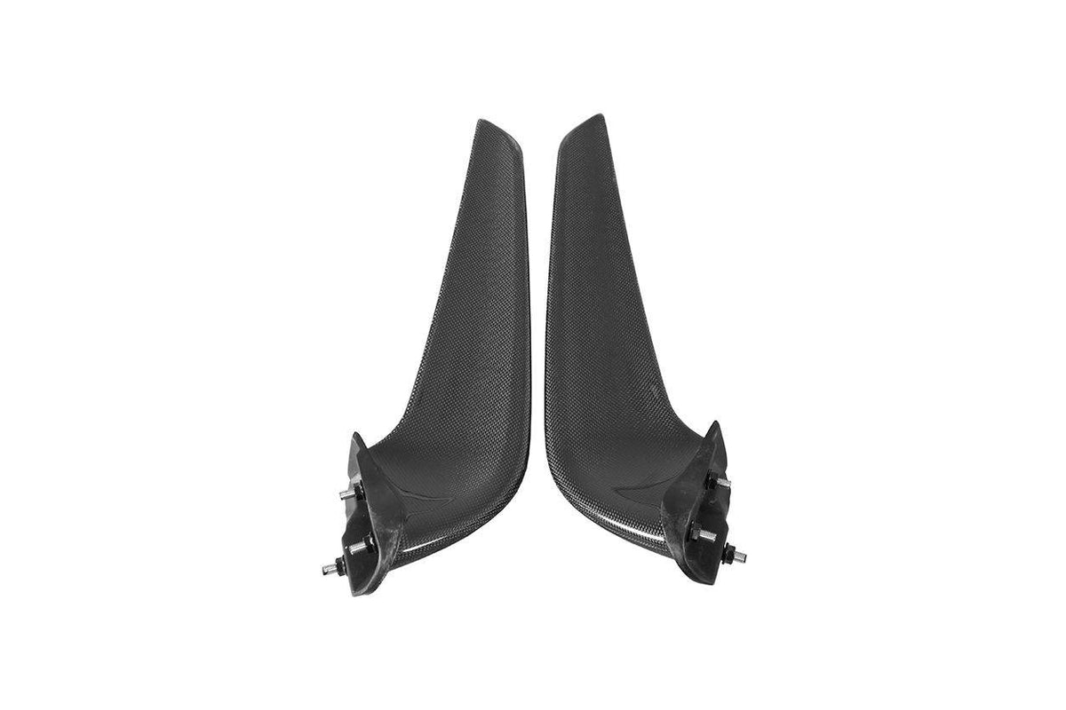 2010-2015 Ferrari 458 Coupe Spyder OE Style Carbon Fiber Front Bumper Canards - Carbonado Aero