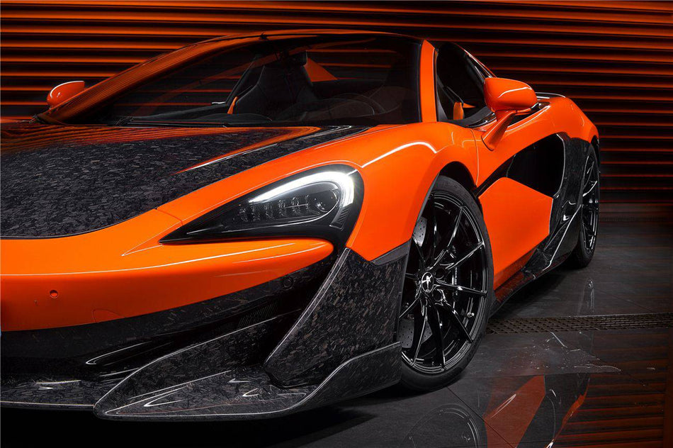 2018-2021 McLaren 600lt Carbon Fiber Front Bumper Side Splitter
