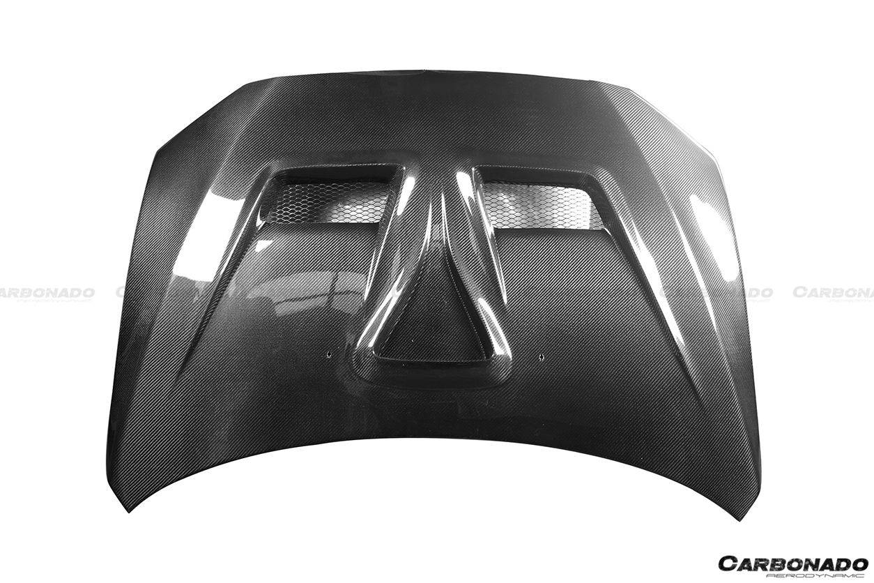 2008-2016 Mitsubishi Lancer VTX Style Carbon Fiber Hood - Carbonado Aero