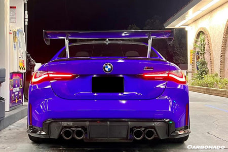 2014-2020 BMW M4 F82 F80 M3 GTS2 Style Carbon Fiber Trunk Spoiler - Carbonado Aero