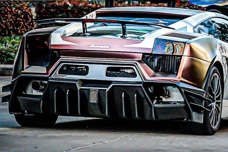 2004-2008 Lamborghini Gallardo IRON Style Rear Bumper - Carbonado