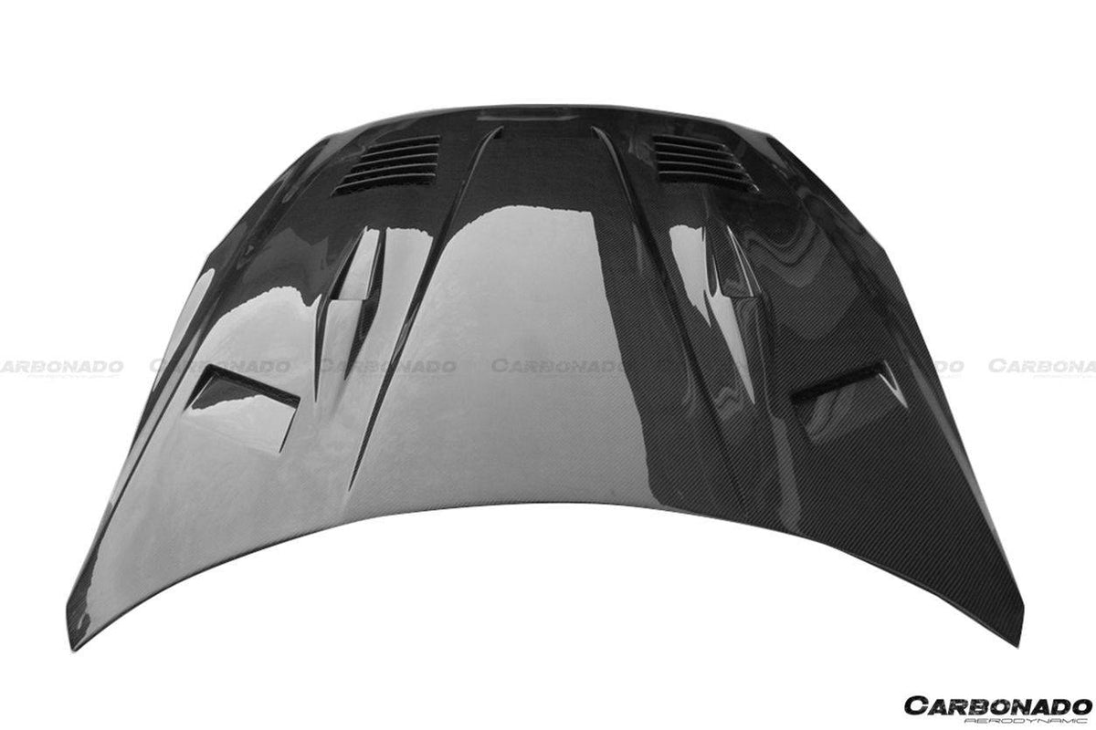 2008-2016 Nissan GTR R35 CBA/DBA GTC Style Carbon Fiber Hood - Carbonado Aero