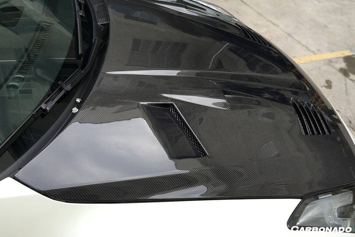 2008-2016 Nissan GTR R35 CBA/DBA GTC Style Carbon Fiber Hood - Carbonado Aero