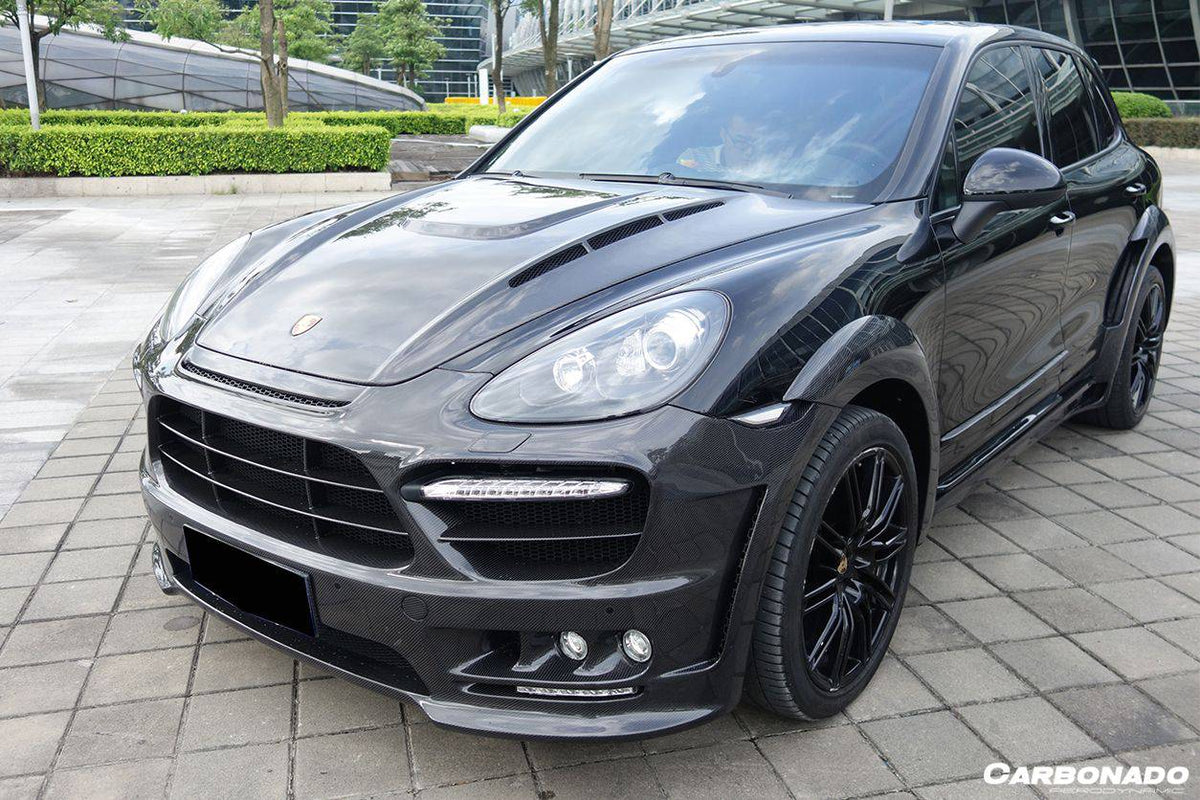 2011-2017 Porsche Cayenne 958.1/958.2 HM Style Carbon Fiber Hood - Carbonado Aero