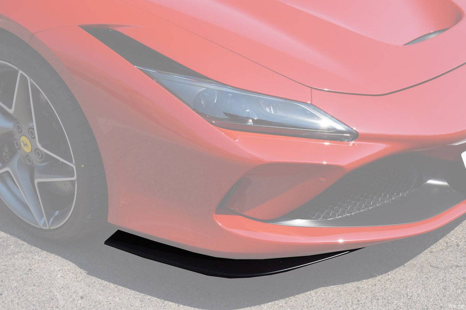 2019-UP Ferrari F8 OE Style Autoclave DRY Carbon Fiber Front Bumper Side Splitter