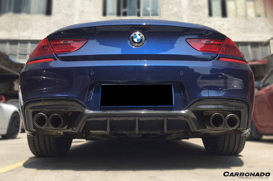 2011-2018 BMW 6 Series F06 F12 F13 M-Sport VRS Style Carbon Fiber Rear Lip (MT ONLY) - Carbonado