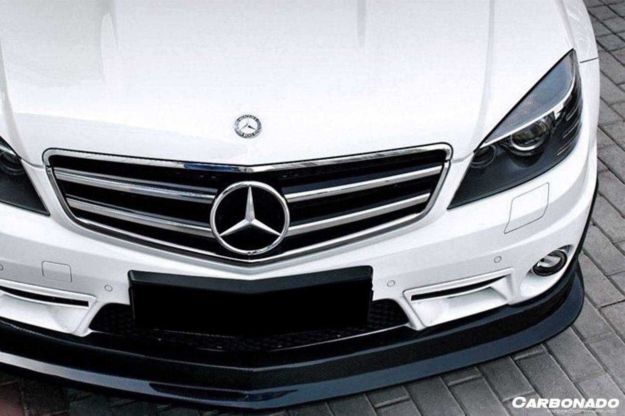 2008-2011 Mercedes Benz W204.1 C63 AMG L2 Style Carbon Fiber Front Lip - Carbonado Aero