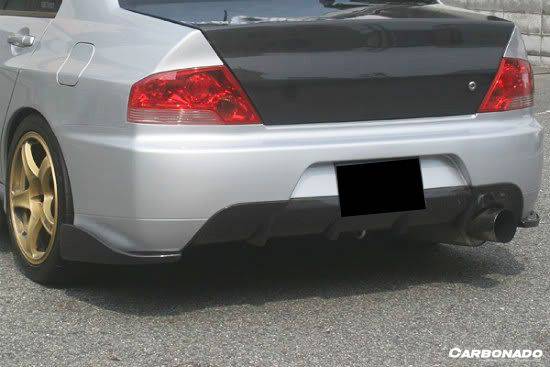 2003-2006 Mitsubishi Evo 7 8 9 JDM Style Carbon Fiber Rear Lip ...