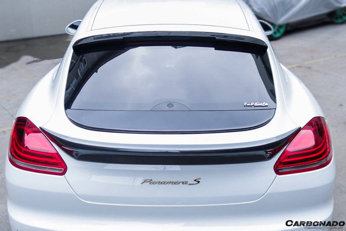2013-2016 Porsche Panamera 970.2 TAS Style Carbon Fiber Roof Spoiler - Carbonado Aero