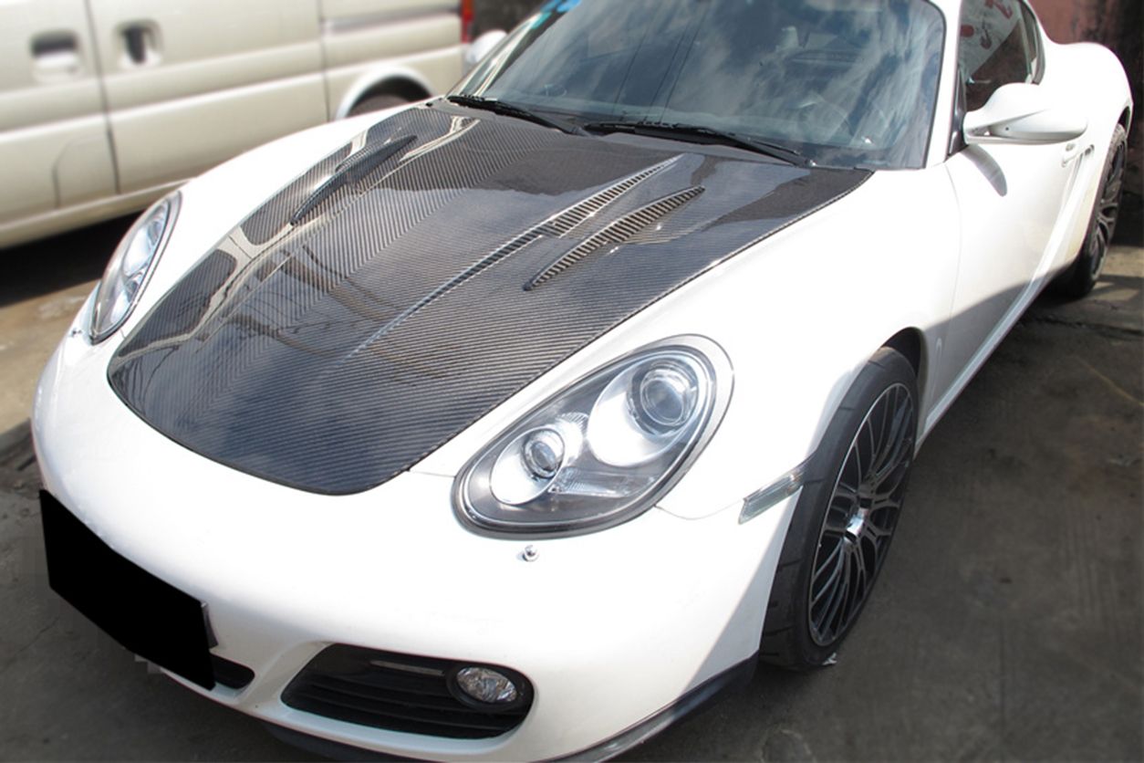 2005-2012 Porsche 987 Cayman/Boxster and 997 Carrera MG Style Hood - Carbonado Aero