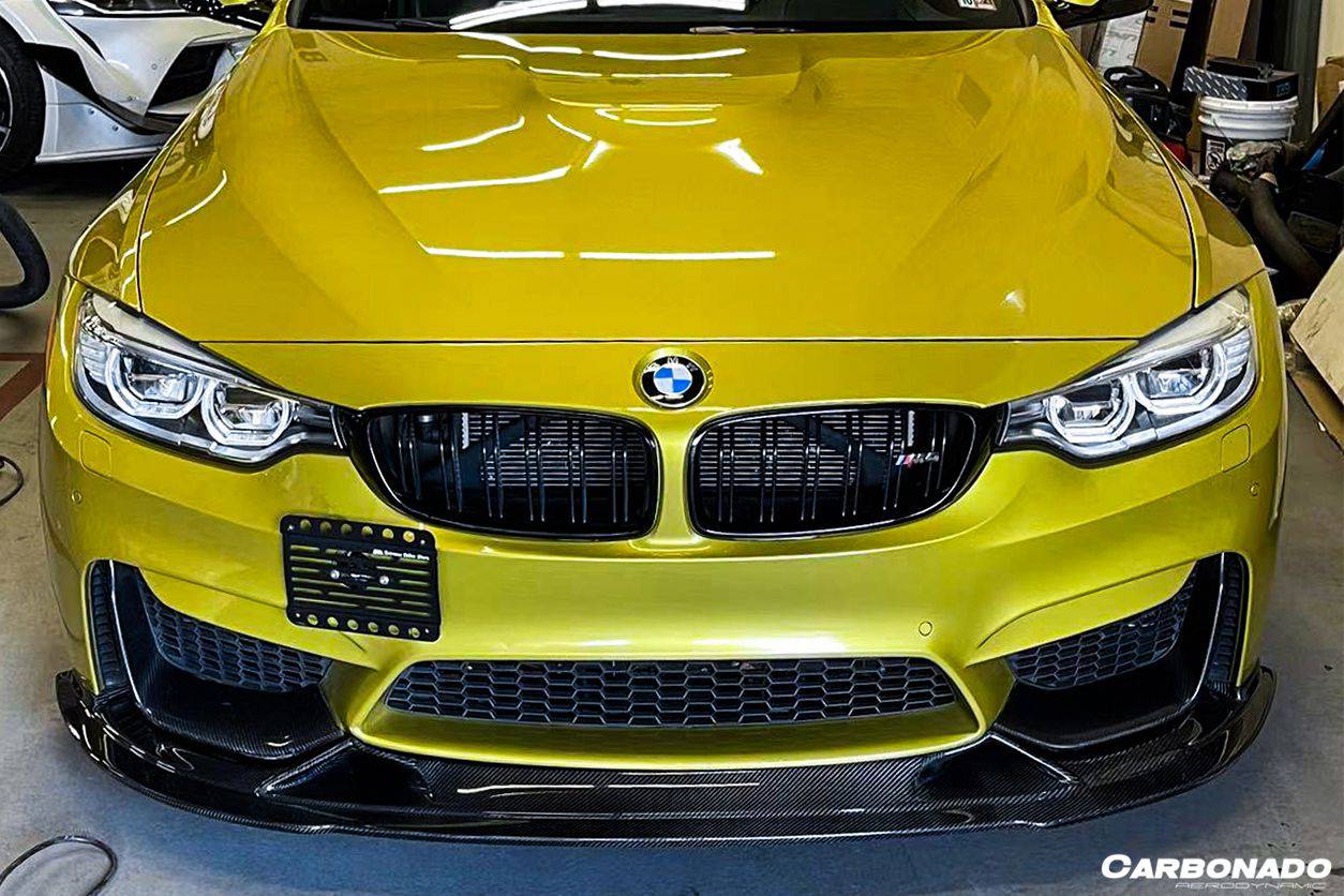 2014-2020 BMW M3 F80 M4 F82 BS Style Carbon Fiber Front Lip - Carbonado Aero