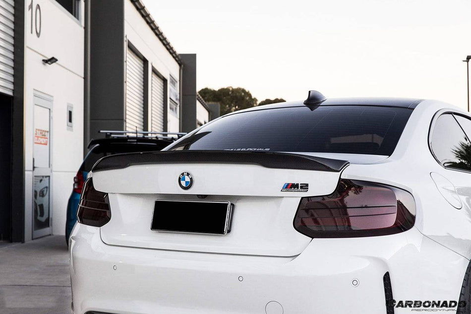 2016-2020 BMW 2 Series M2/M2C F87 F22 VRS Style Trunk Spoiler - Carbonado