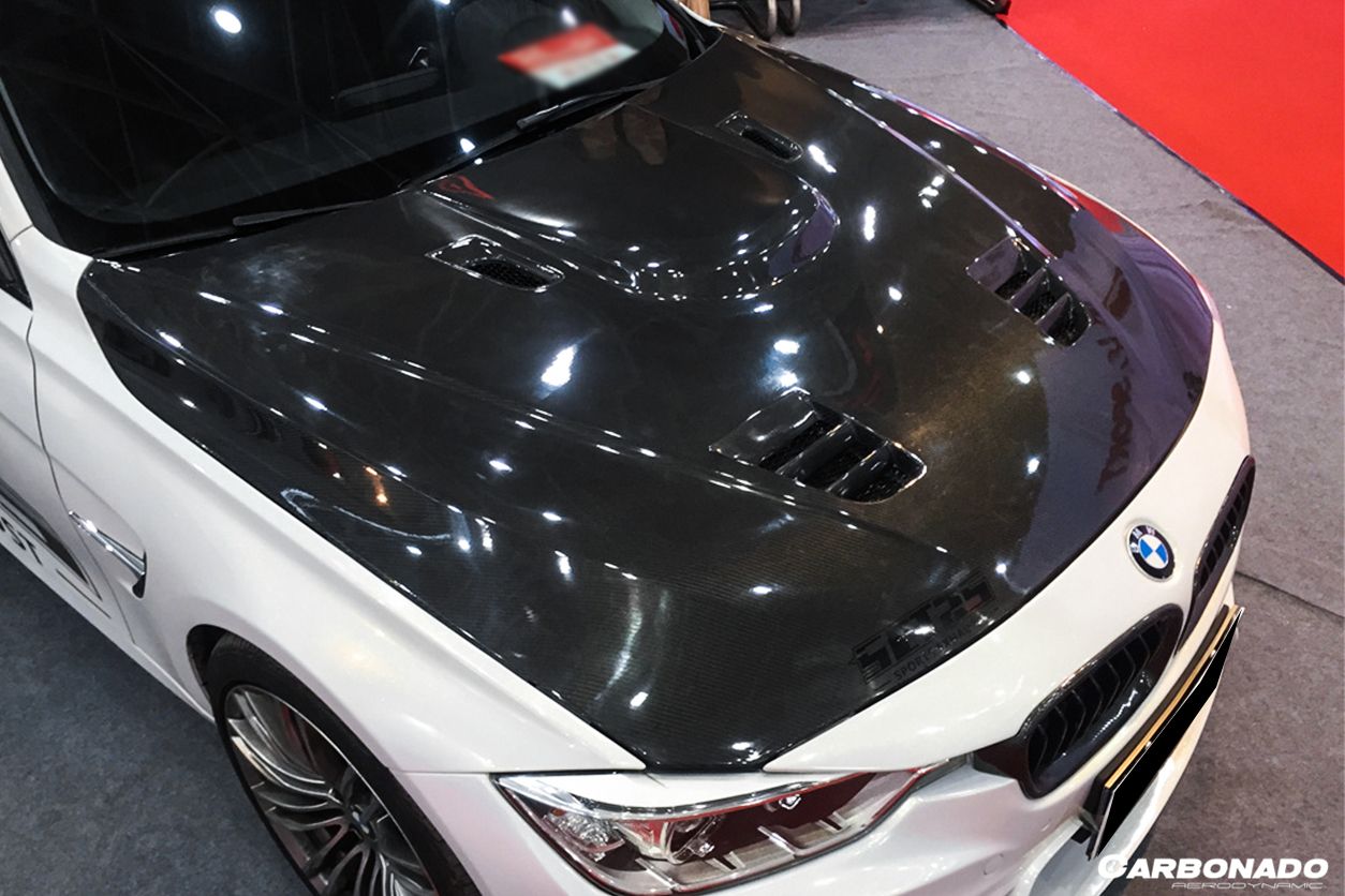 2013-2019 BMW 3 Series F30 F35 VRS Style Carbon Fiber Hood - Carbonado Aero