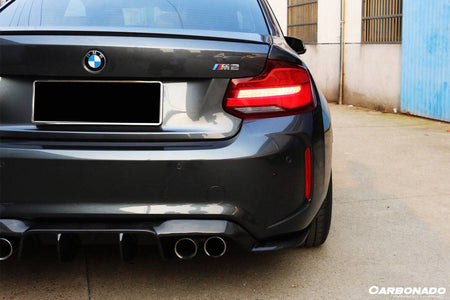 2016-2020 BMW M2 F87 VRS Style Carbon FIber Rear Lip - Carbonado Aero