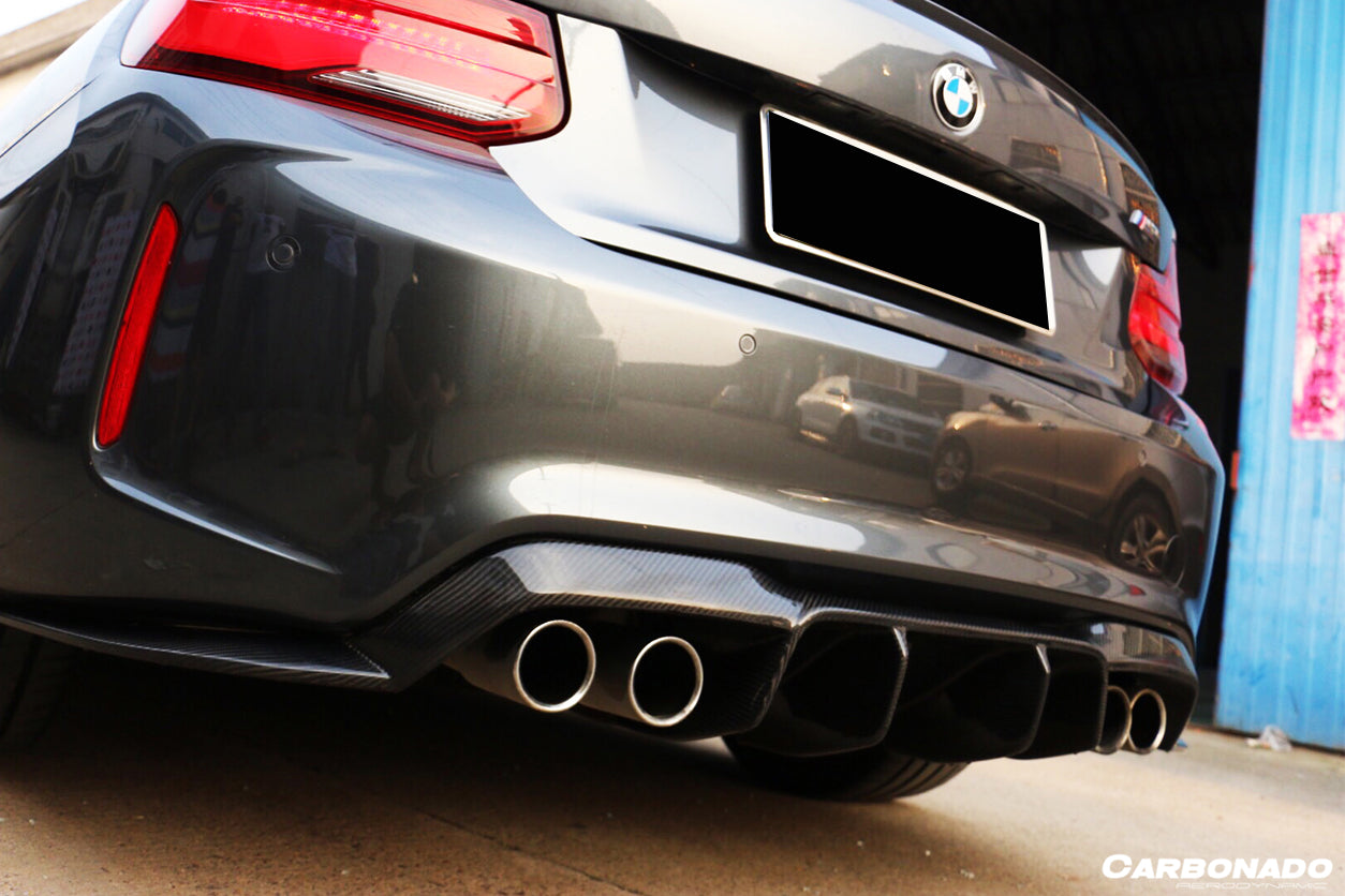 2016-2020 BMW M2 F87 VRS Style Carbon FIber Rear Lip - Carbonado Aero