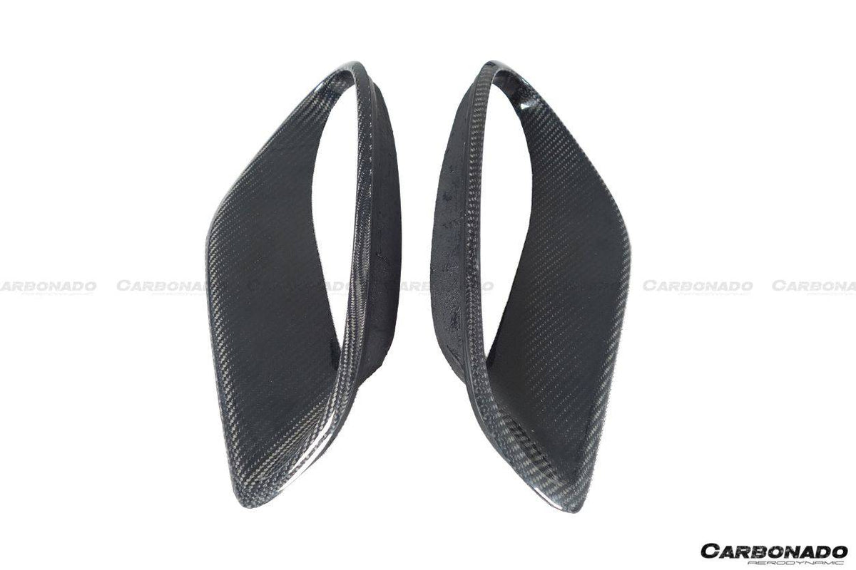 2013-2019 Porsche 911 991-2 Turbo S OEM Style Carbon Fiber Quarter Panel Side Scoops - Carbonado Aero