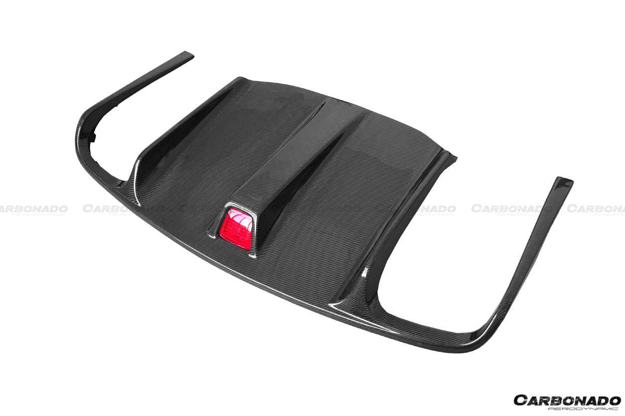 2010-2013 Mercedes Benz E Class Sport W207 Coupe PA Style Carbon Fiber Rear Lip - Carbonado Aero