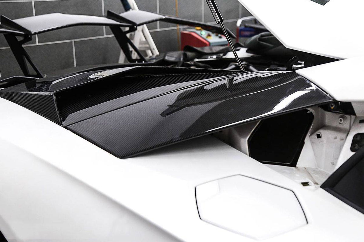 2011-2016 Lamborghini Aventador LP700 LP740 Coupe OEM Style Carbon Fiber Rear Intake Panel - Carbonado Aero