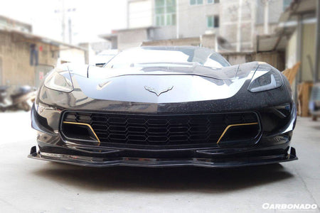 2013-2019 Corvette C7 Z51 RK Style Front Lip - Carbonado Aero