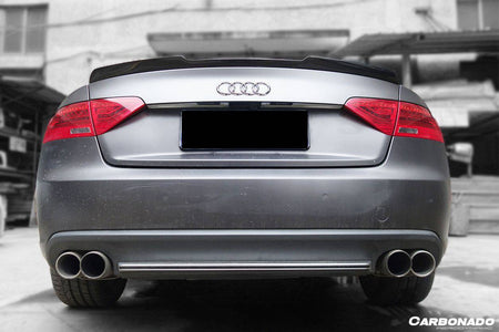 2009-2015 Audi A5 Coupe RW Style Carbon Fiber Trunk Spoiler - Carbonado Aero