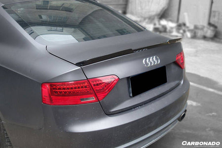 2009-2015 Audi A5 Coupe RW Style Carbon Fiber Trunk Spoiler - Carbonado Aero