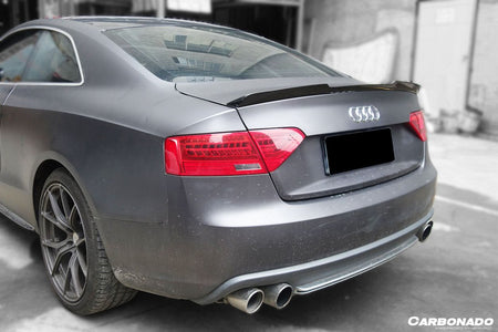 2009-2015 Audi A5 Coupe RW Style Carbon Fiber Trunk Spoiler - Carbonado Aero