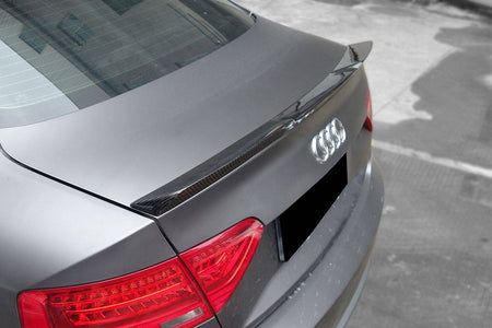 2009-2015 Audi A5 Sline S5 Sedan RW Style Carbon Fiber Trunk Spoiler - Carbonado
