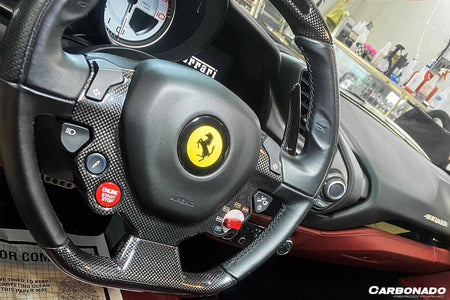 2015-2020 Ferrari 488 GTB Spyder OE Style Dry Carbon Fiber shift paddle - Carbonado Aero