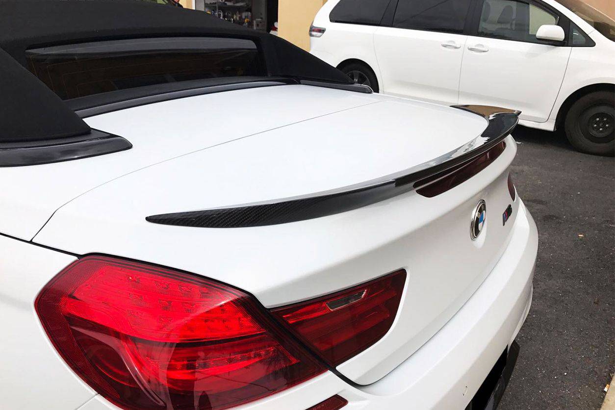 2011-2018 BMW 6 Series F12/M6 Convertiable VRS Style Carbon Fiber Trunk Spoiler - Carbonado