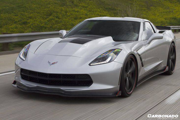 2013-2019 Corvette C7 Z51 RK Style Side Skirts - Carbonado