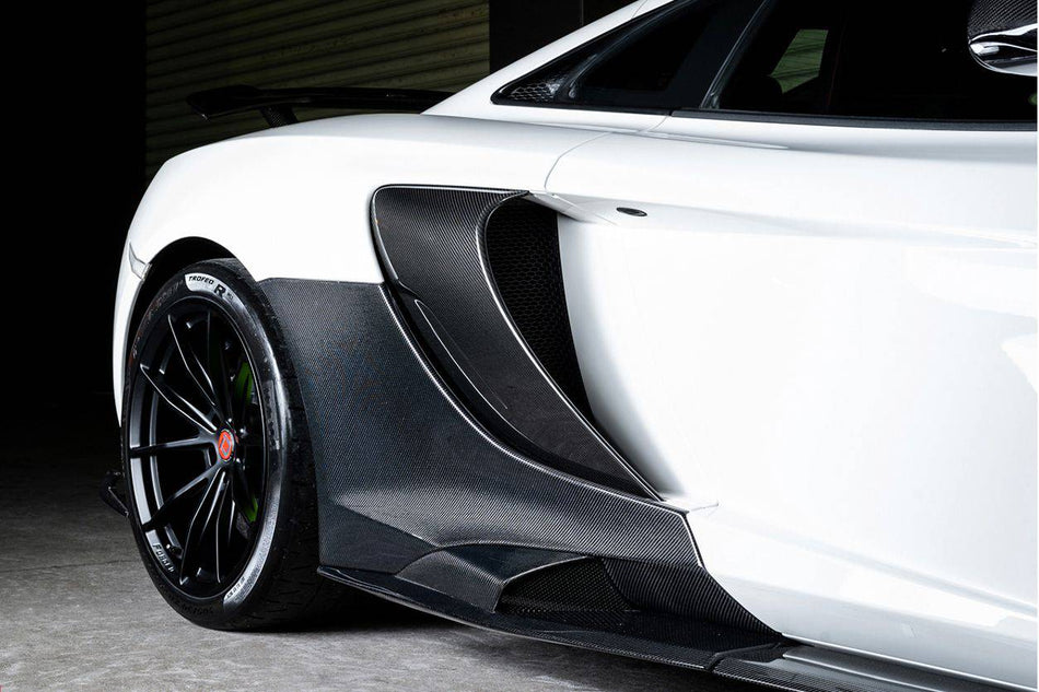 2014-2017 McLaren 650s OEM Style Carbon Fiber Tuning Veins Intake Blades