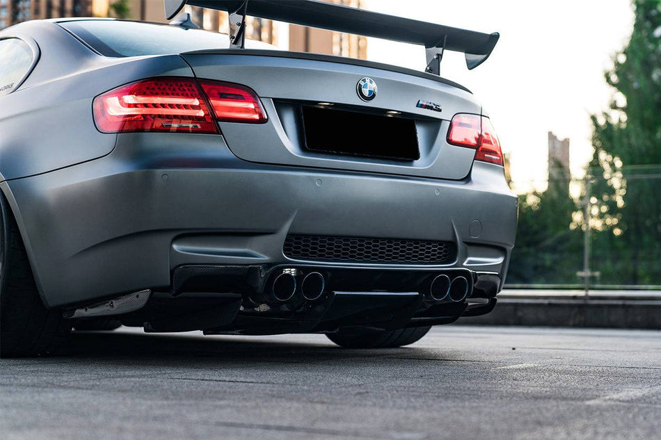 2008-2012 BMW M3 E92/E93 VA Style Carbon Fiber Rear Diffuser with Lip - Carbonado