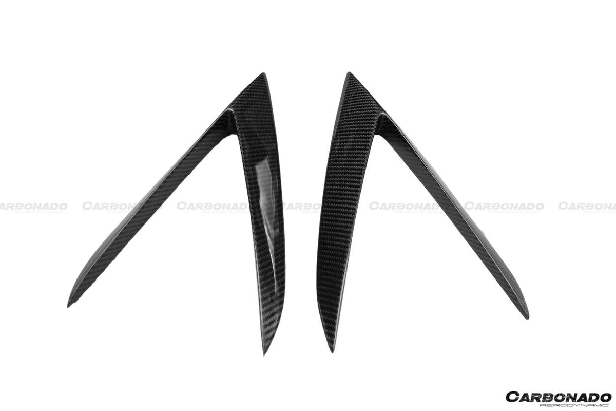 2015-2020 Lamborghini Huracan LP610 RZS Style Carbon Fiber Side Skirts Vent Canards - Carbonado Aero