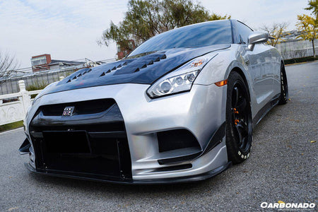 2008-2016 Nissan GTR R35 CBA/DBA TPR Style Front Bumper - Carbonado Aero